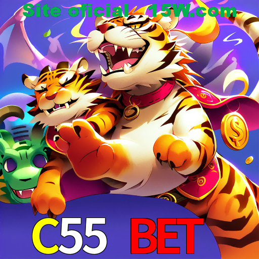 Imagem promocional da C55 Bet mostrando a plataforma e suas vantagens